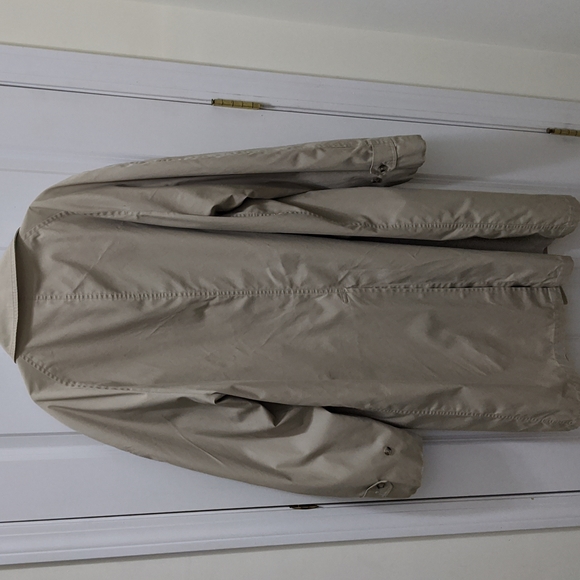 London Fog Beige Trench Coat Shell Coat Size 44L - see description - Picture 8 of 14